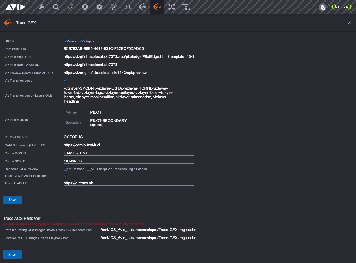 Traco GFX Administration App
