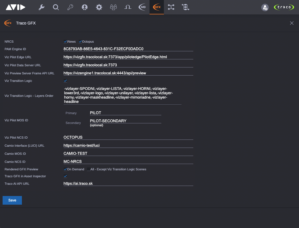 Traco GFX Administration App